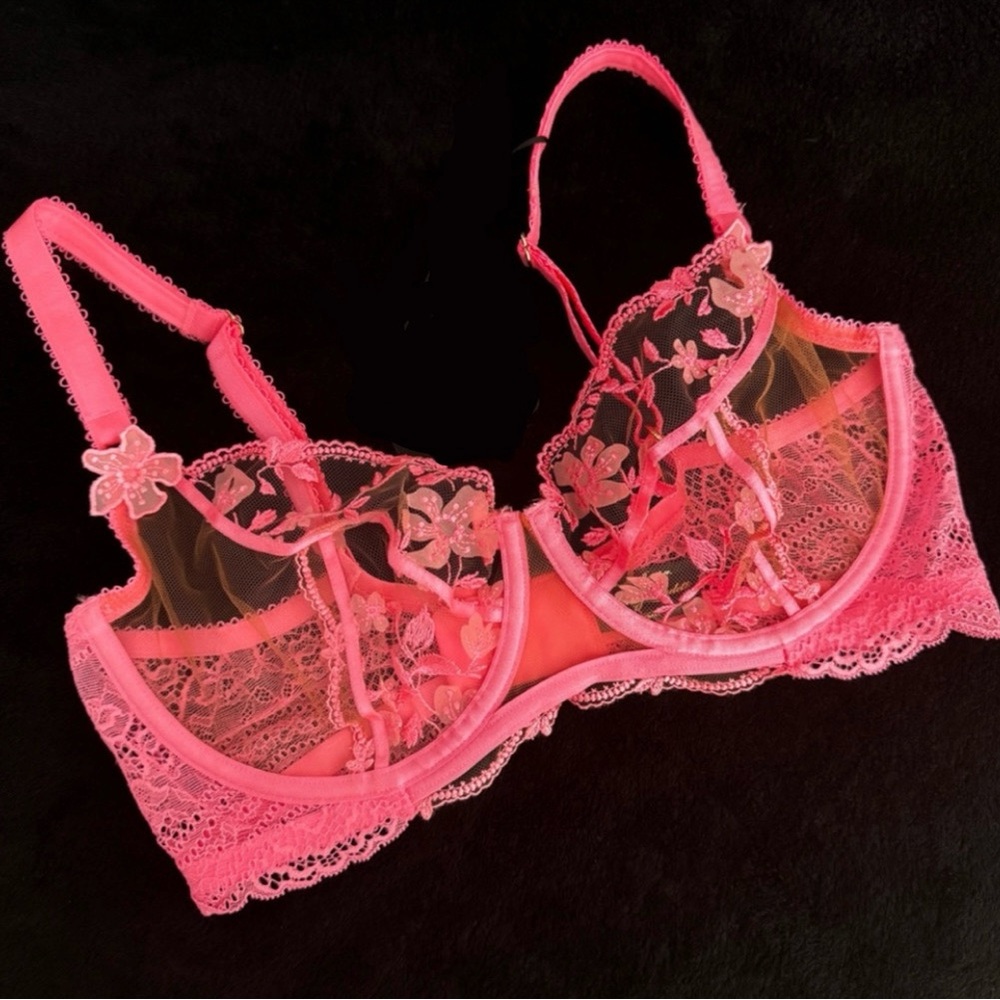 Honey Birdette  Sabrina Candy Pink Bra 30C Sexy